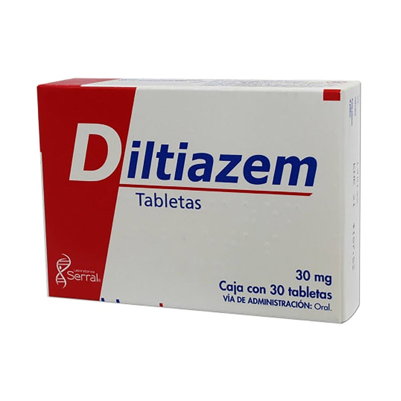Diltiazem 30 Mg Con 30 Tabletas Serral