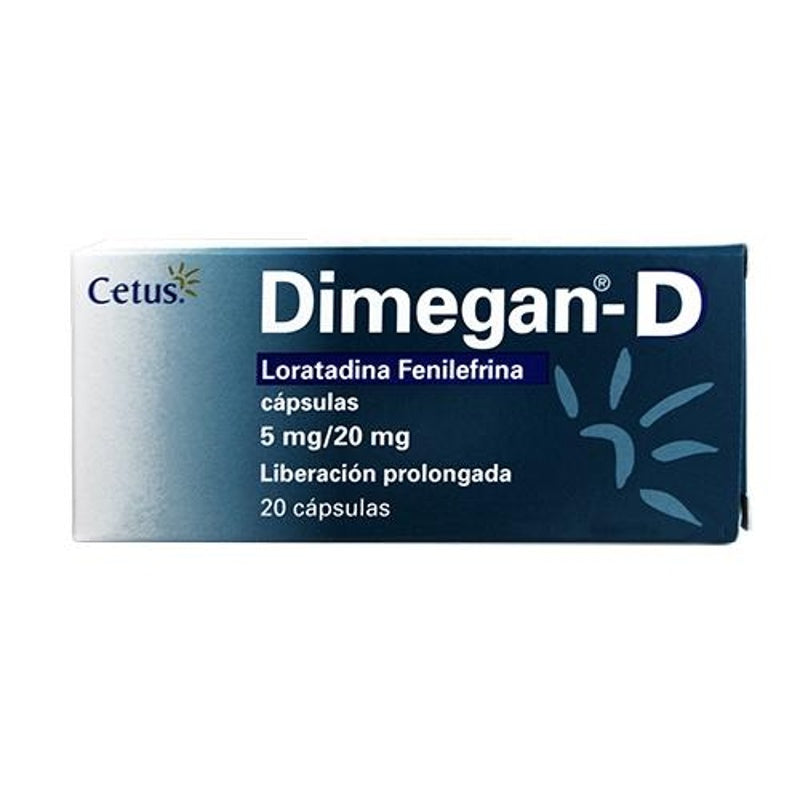 Dimegan D 5 / 20 Mg Con 20 Capsulas Liberación Prolongada