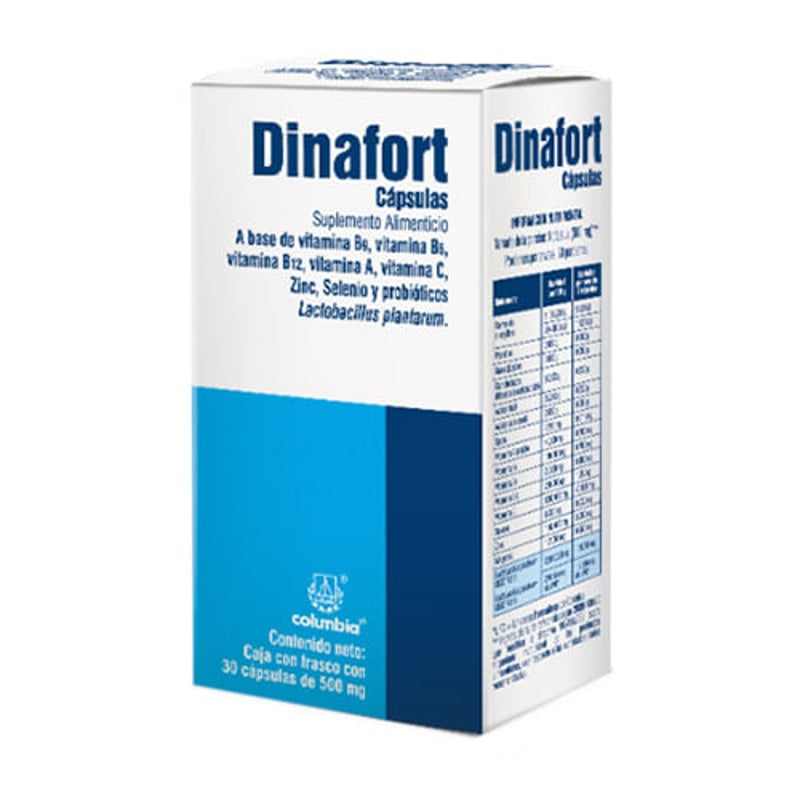 Dinafort 500 Mg Con 30 Capsulas Suplemento Alimenticio
