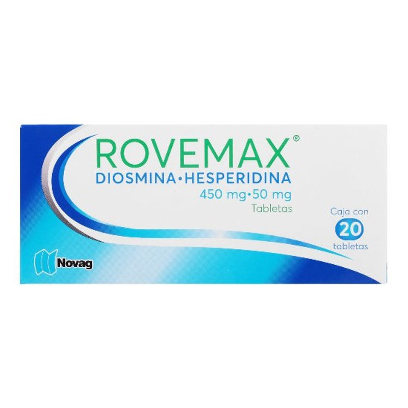 Diosmina / Hesperidina 450 / 50 Mg Con 20 Tabletas Rovemax