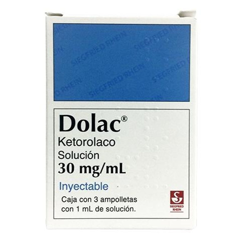Dolac 30 Mg / Ml 1 Ml 3 Ampolletas
