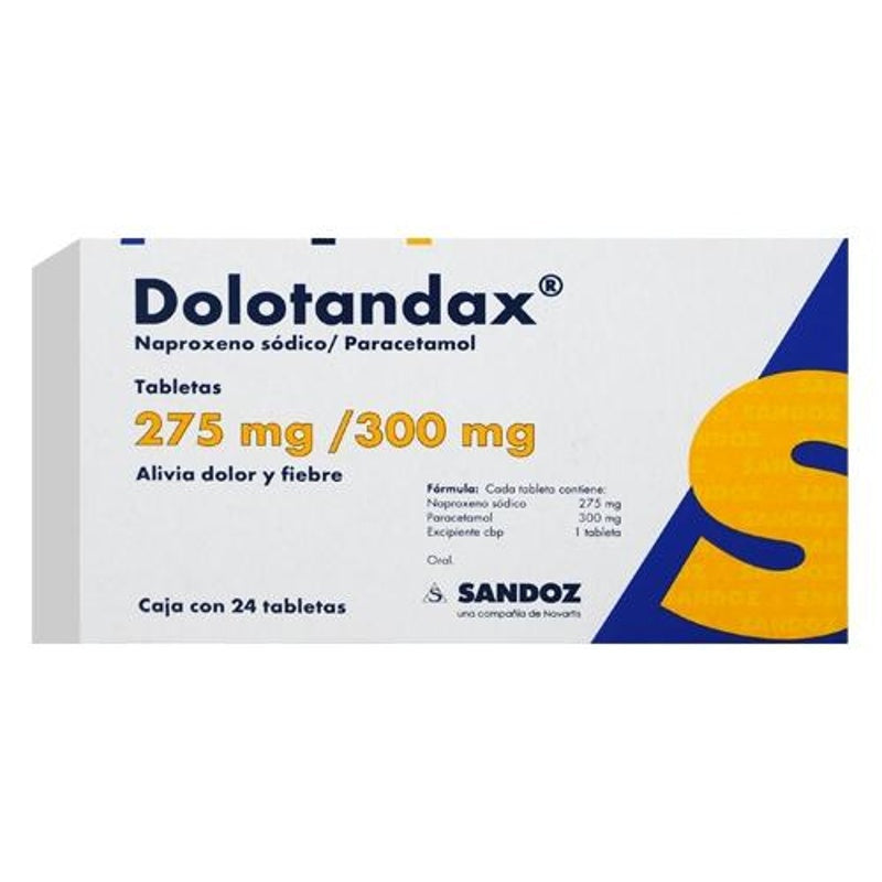 Dolo Tandax 275 / 300 Mg Con 24 Tabletas