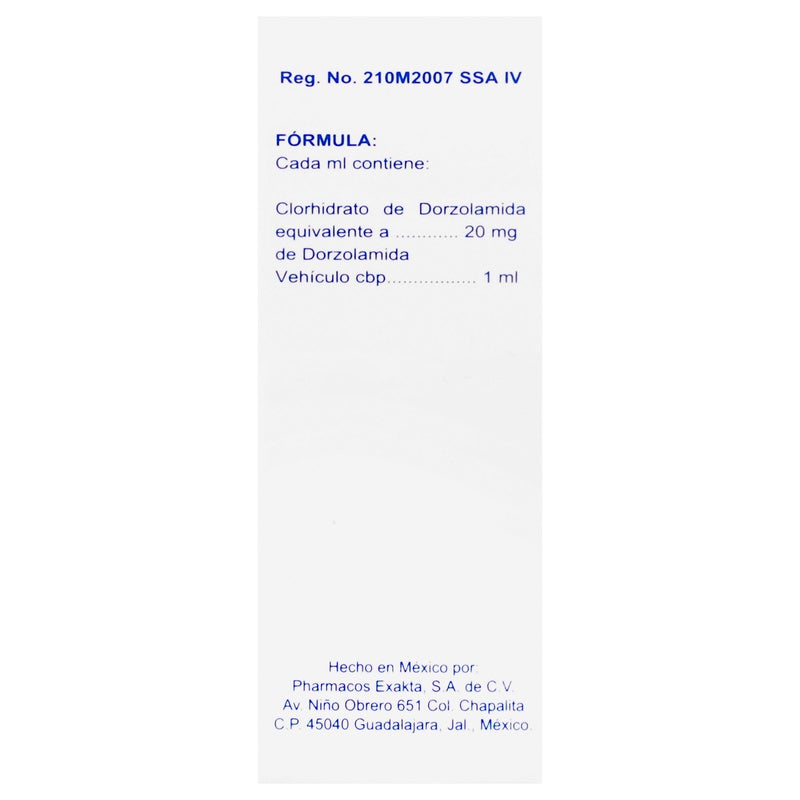Dorzolamida 20 Mg / Ml 5 Ml Naranja Gotas Opko 0739 75050733