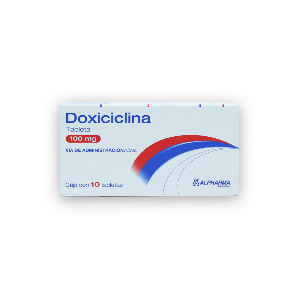 Doxiciclina 100 Mg Con 10 Tabletas Alpharma 7502226291857