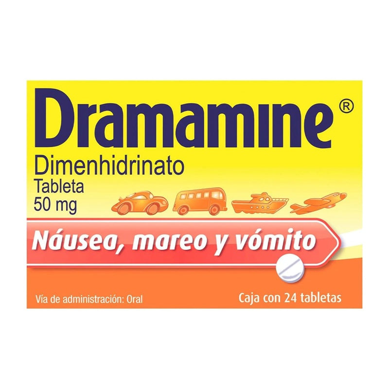 Dramamine 50 Mg Con 24 Tabletas 2363