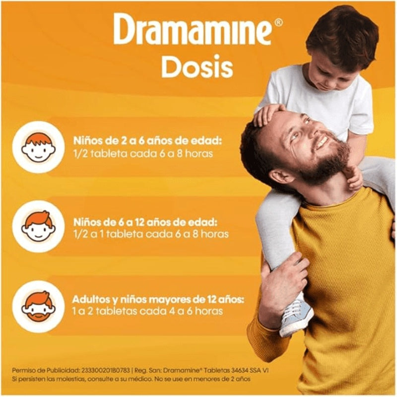Dramamine 50 Mg Con 24 Tabletas 2363