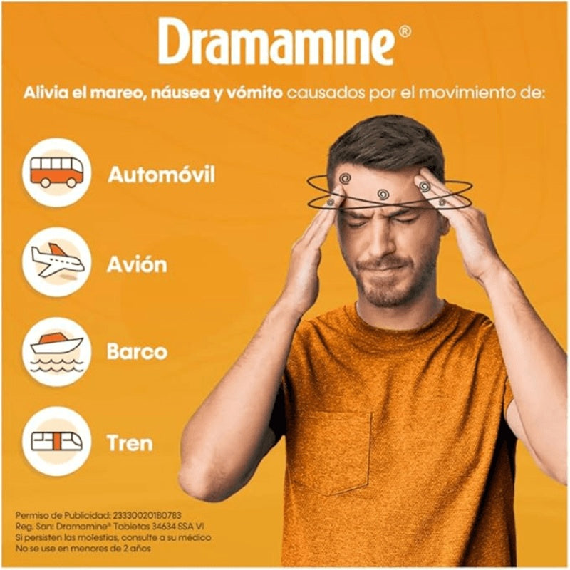 Dramamine 50 Mg Con 24 Tabletas 2363