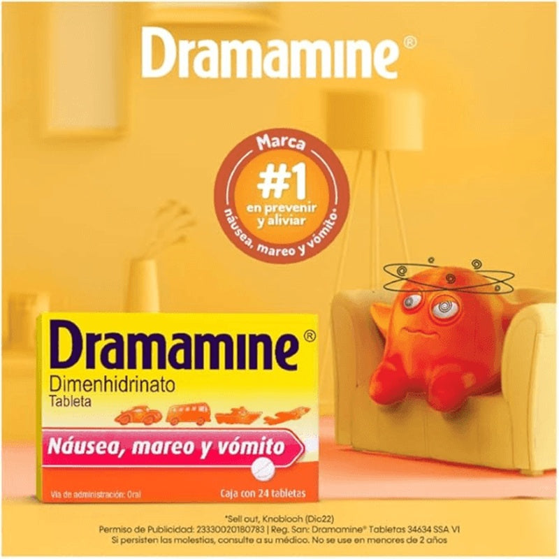 Dramamine 50 Mg Con 24 Tabletas 2363