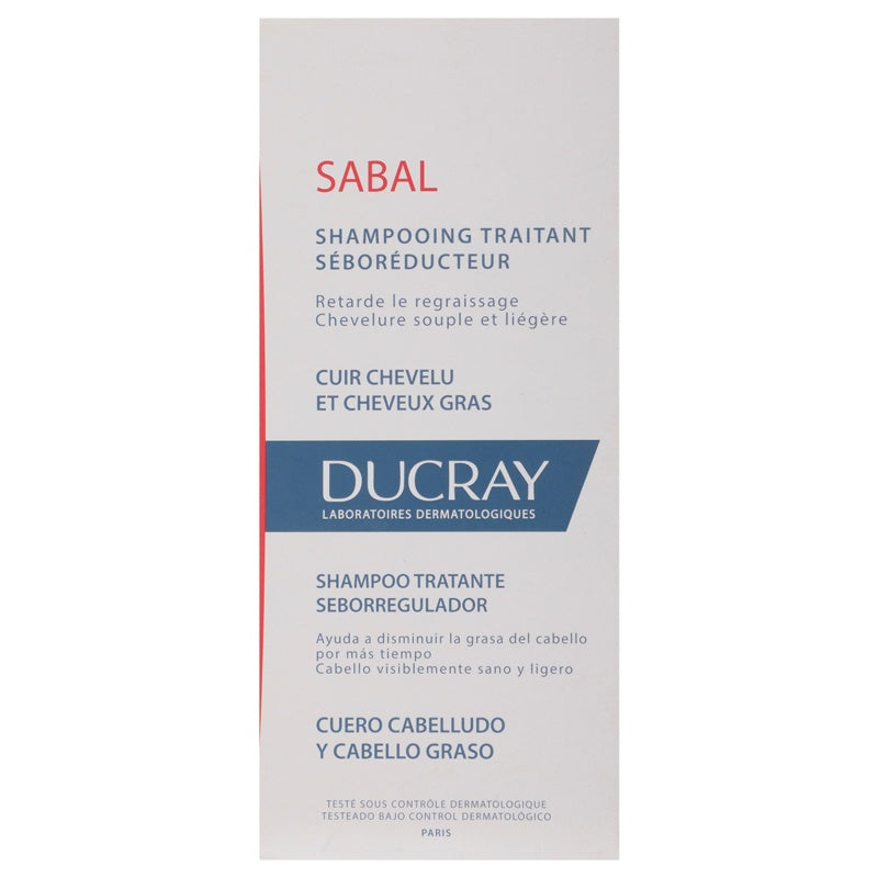 Ducray Sabal Shampoo Para Cabello Graso 200 Ml