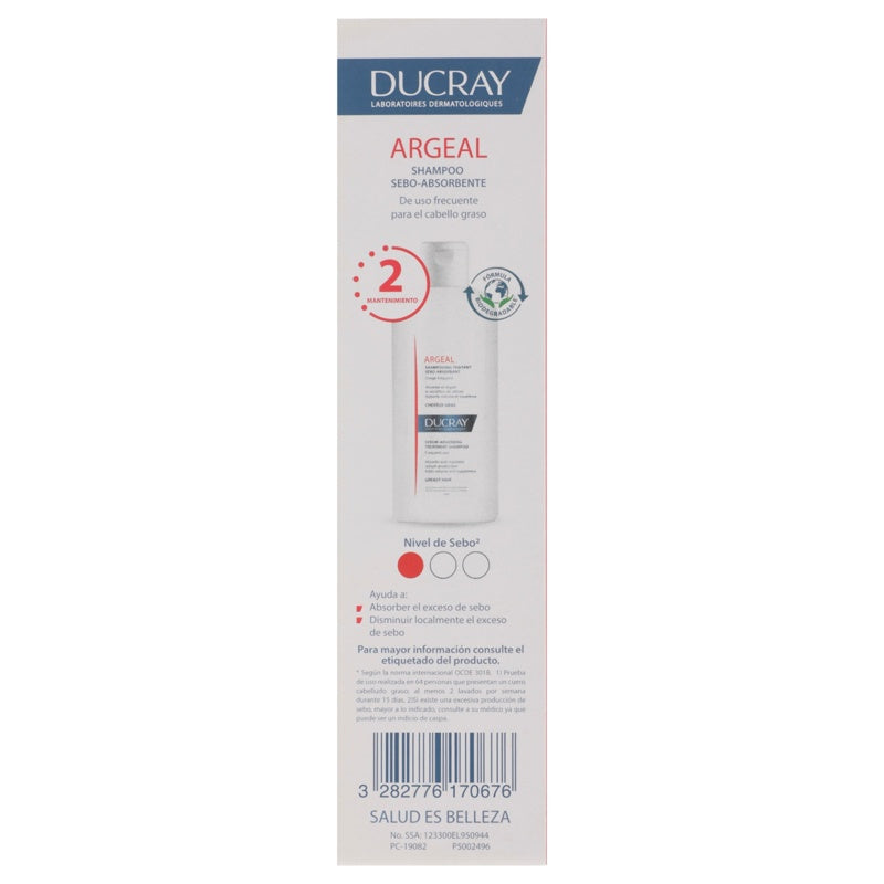 Ducray Sabal Shampoo Para Cabello Graso 200 Ml
