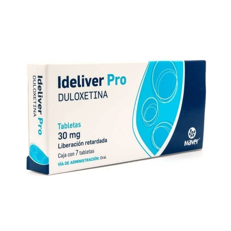 Duloxetina 30 Mg Con 7 Tabletas Ideliver Pro