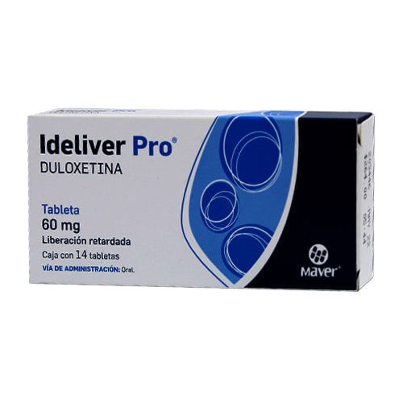 Duloxetina 60 Mg Con 14 Tabletas Ideliver Pro