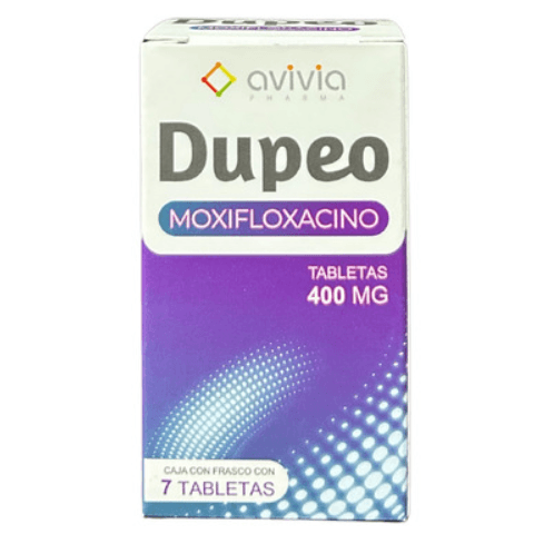 Dupeo (Moxifloxacino) Tabletas 400Mg Con 7 7503049078496