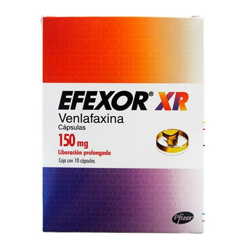 Efexor Xr 150 Mg Con 10 Capsulas Liberación Prolongada 7501108713487
