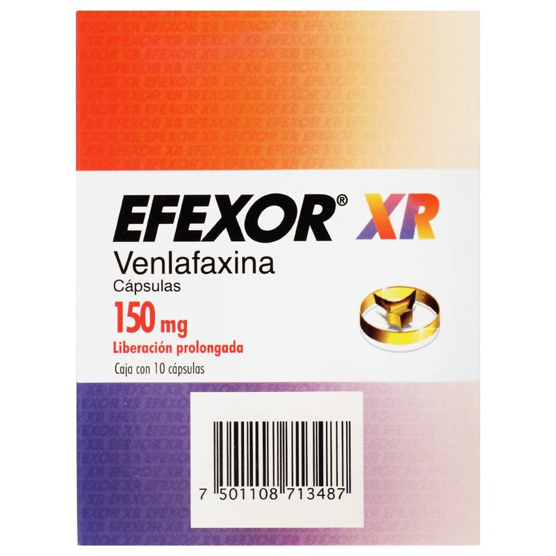 Efexor Xr 150 Mg Con 10 Capsulas Liberación Prolongada 7501108713487 perfil 7