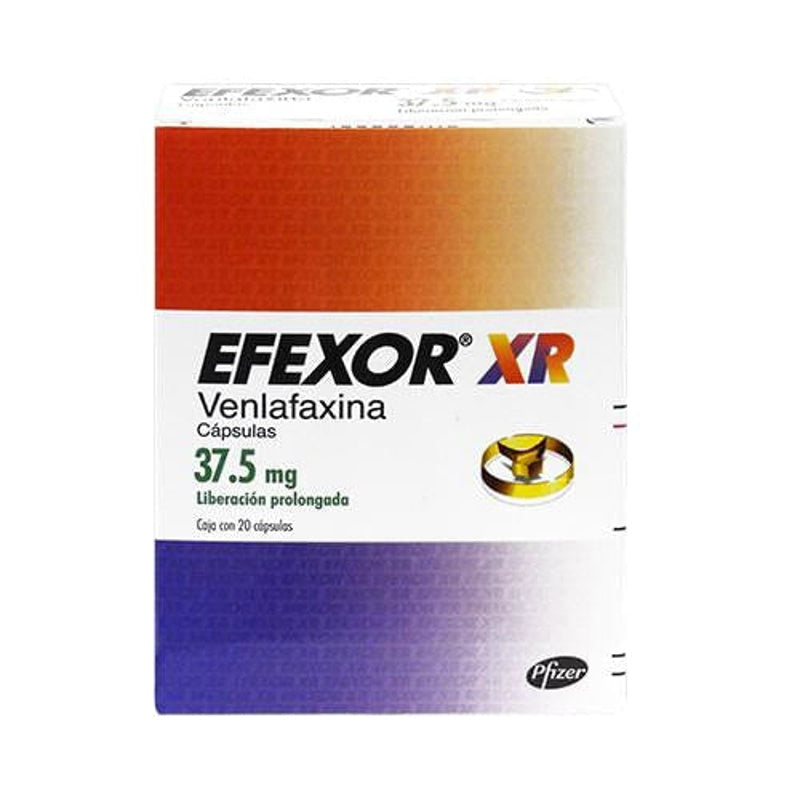 Efexor Xr 37.5 Mg Con 20 Capsulas Liberación Prolongada