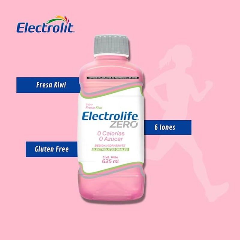 Electrolife Zero Fresa-Kiwi 625 Ml Solución