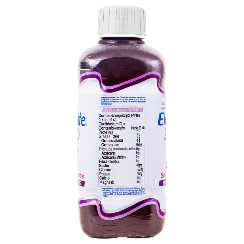 Electrolife Zero Uva 625 Ml Solución 7502268541491 perfil 5