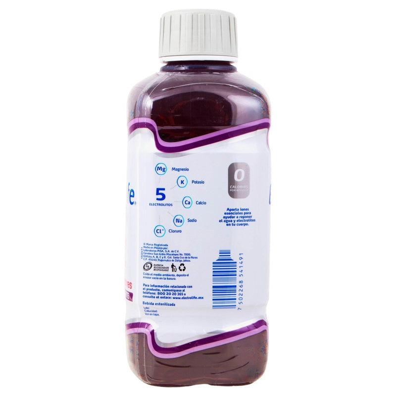 Electrolife Zero Uva 625 Ml Solución 7502268541491 perfil 8