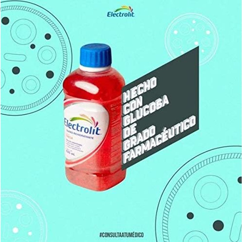 Electrolit Fresa 625 Ml Solución