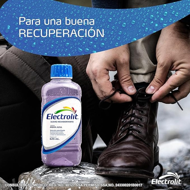 Electrolit Mora Azul 625 Ml Solución