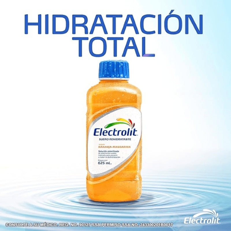 Electrolit Naranja Mandarina 625 Ml Solución