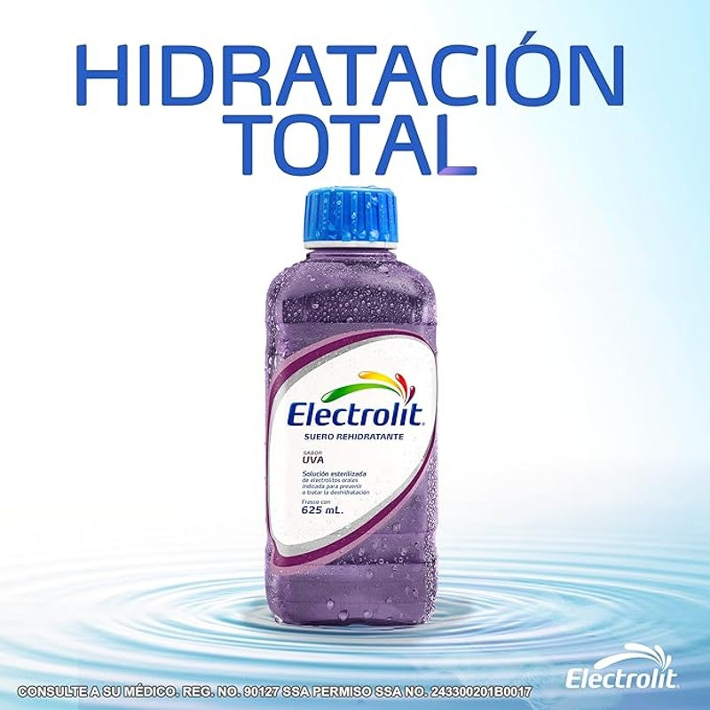 Electrolit Uva 625 Ml Solución