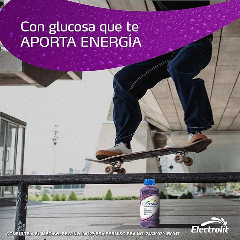 Electrolit Uva 625 Ml Solución