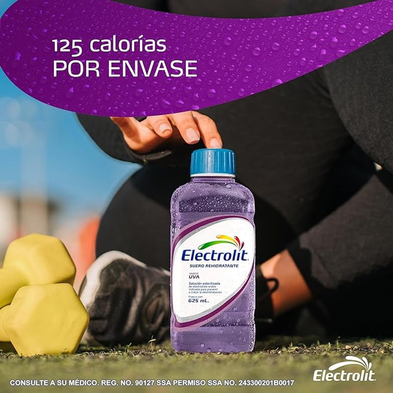 Electrolit Uva 625 Ml Solución