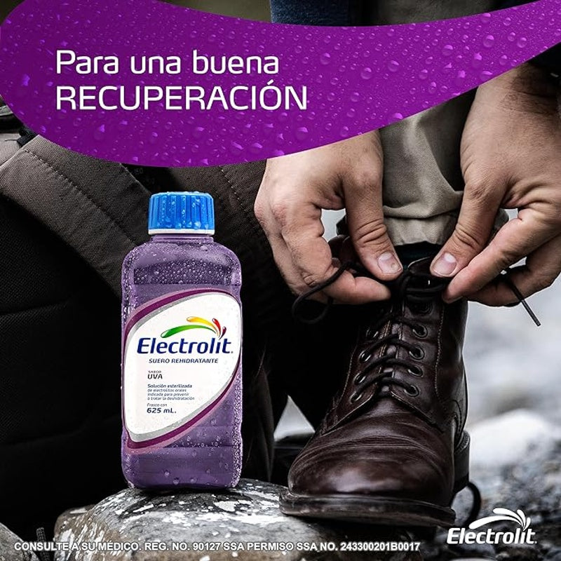 Electrolit Uva 625 Ml Solución