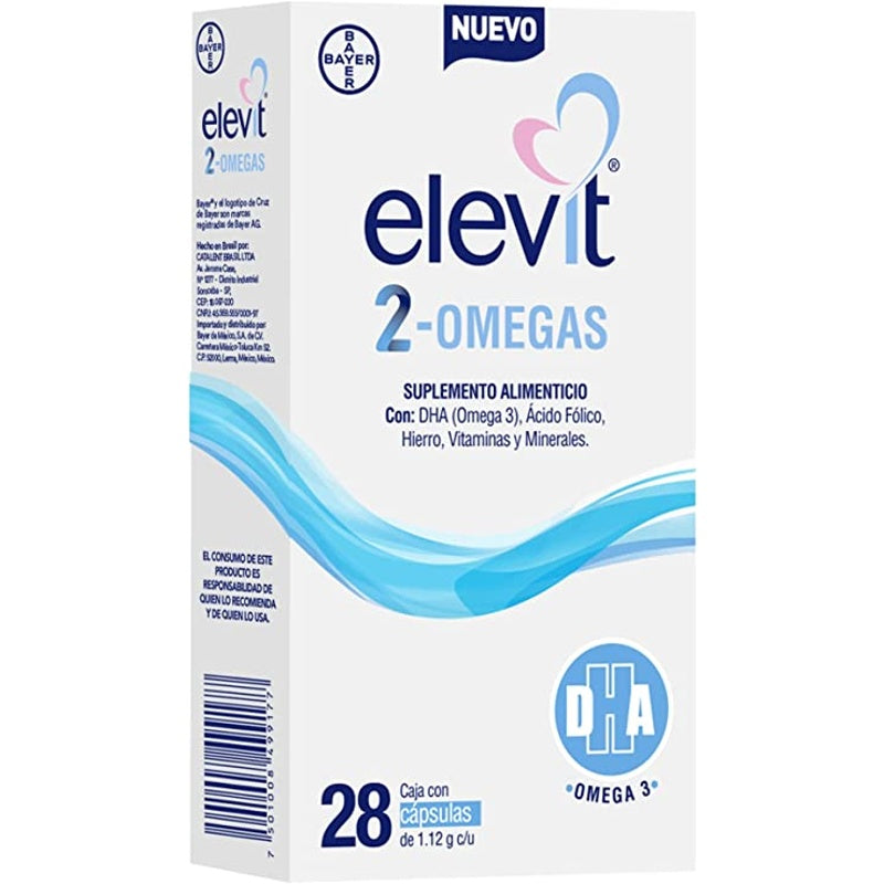 Elevit 2 Omegas 1.12 Gr 28 Capsulas