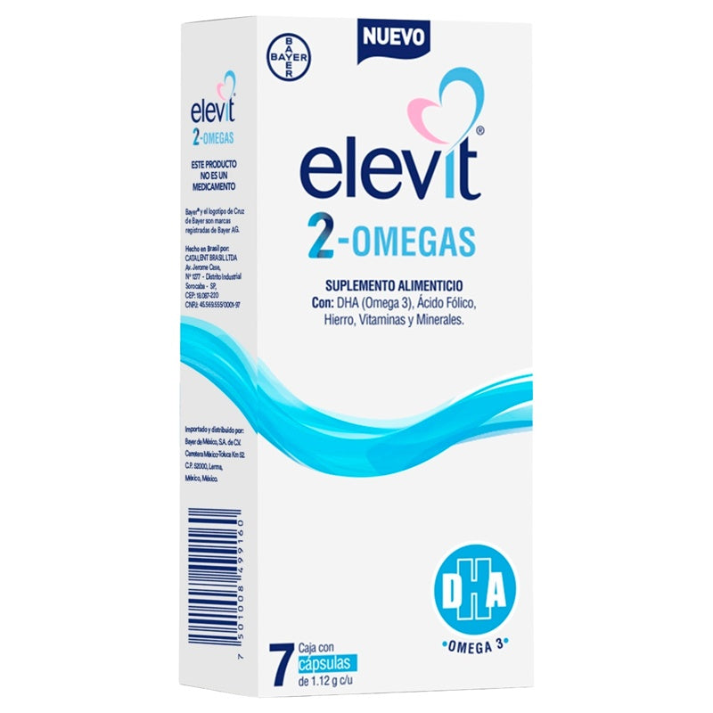 Elevit 2 Omegas 1.12 Gr 7 Capsulas
