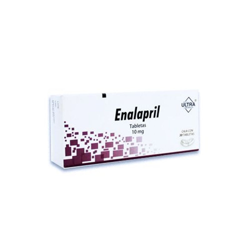 Enalapril 10 Mg Con 30 Tabletas Ultra