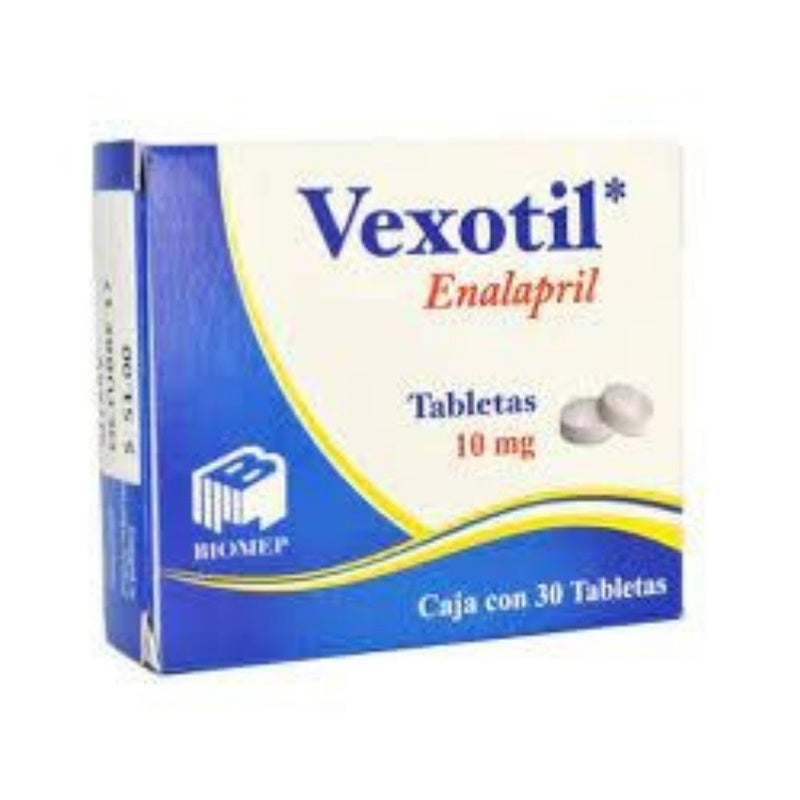 Enalapril 10 Mg Con 30 Tabletas Vexotil