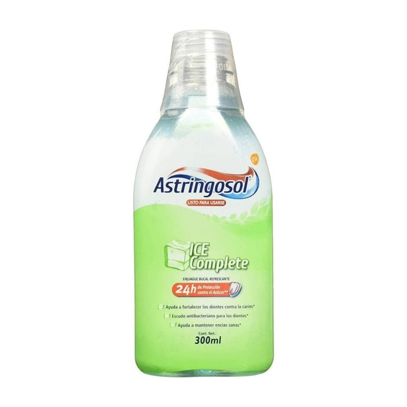 Enjuague Bucal Astringosol 24H Ice Complete 300 Ml
