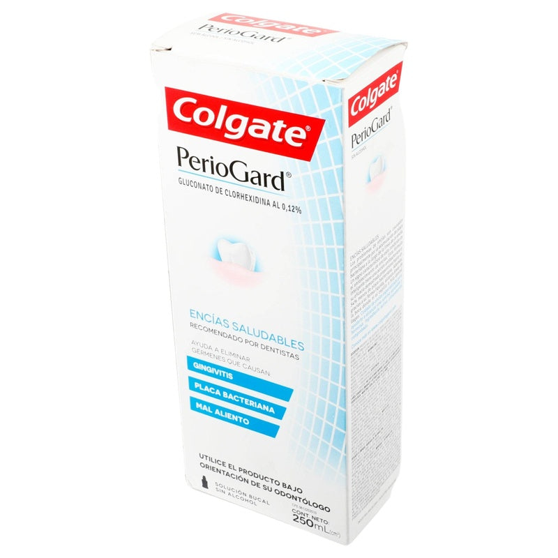 Enjuague Bucal Colgate Periogard Cero Alcohol 250 Ml Solución 7891024179925 perfil 3