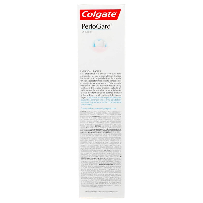 Enjuague Bucal Colgate Periogard Cero Alcohol 250 Ml Solución 7891024179925 perfil 4
