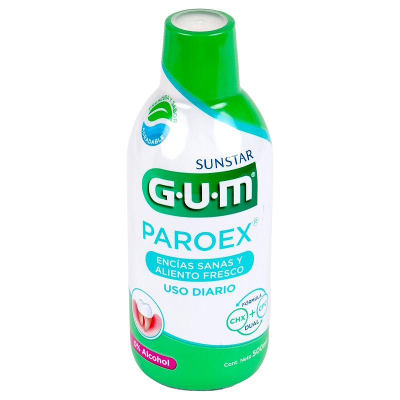 Enjuague Bucal Gum Paroex Uso Diario 500 Ml 070942304023 perfil 2