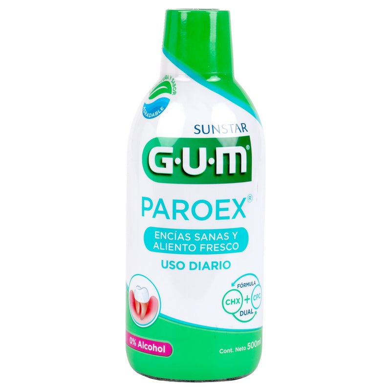 Enjuague Bucal Gum Paroex Uso Diario 500 Ml 070942304023