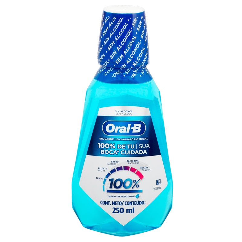 Enjuague Bucal Oral B 100% Mta 250 Ml
