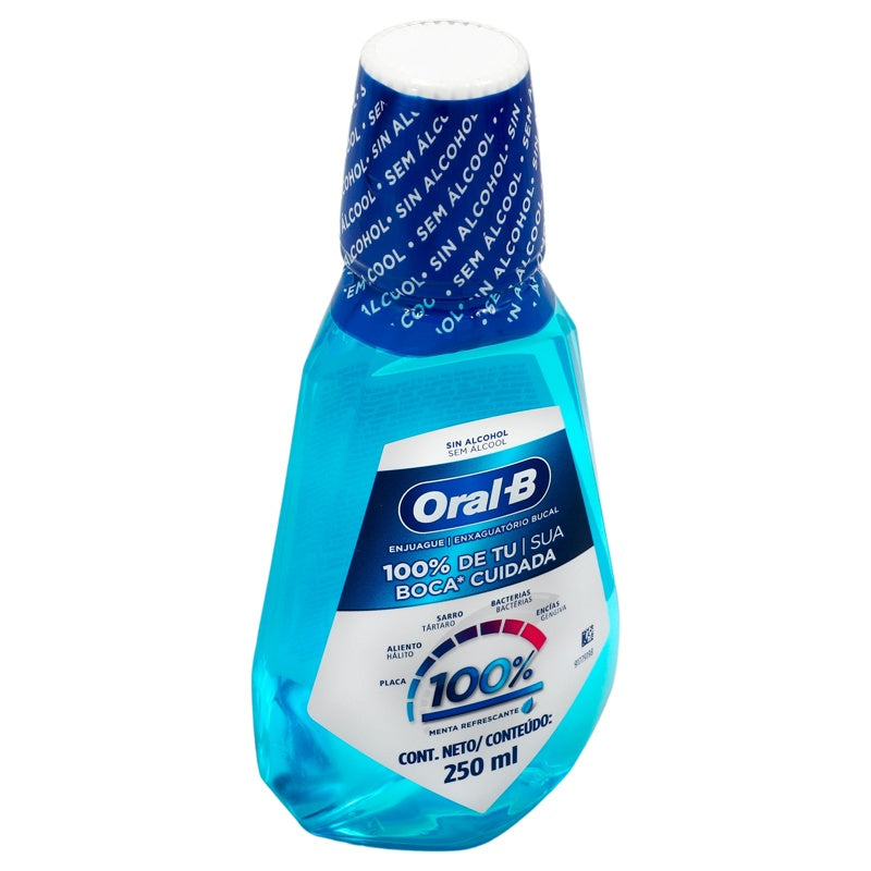 Enjuague Bucal Oral B 100% Mta 250 Ml perfil 2