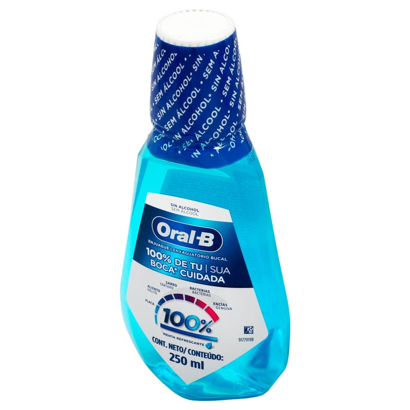 Enjuague Bucal Oral B 100% Mta 250 Ml perfil 4