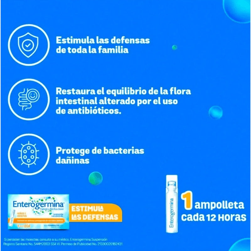 Enterogermina 4 Billones Ui 10 Ml 10 Ampolletas