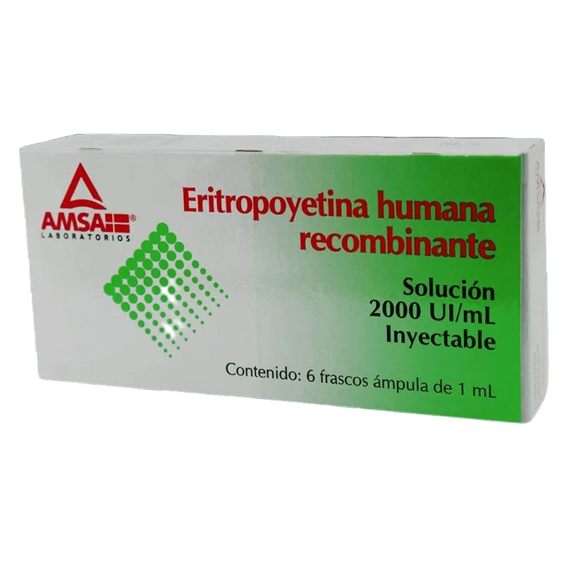 Eritropoyetina Humana Recombinante 200Ui / Ml 1 Ml 6 Ampulas Amsa 7501349024854