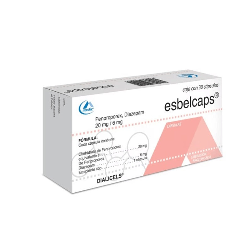 Esbelcaps 20 / 6 Mg Con 30 Capsulas