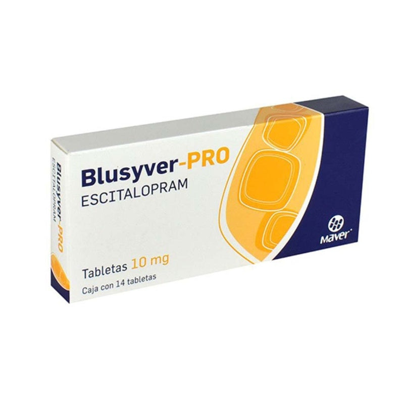 Escitalopram 10 Mg Con 14 Tabletas Blusyver Pro