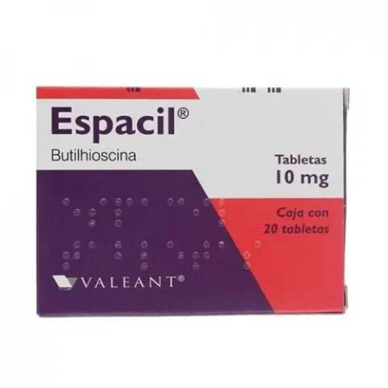 Espacil 10 Mg Con 20 Tabletas