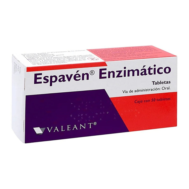 Espaven Enzimatico 130 / 40 / 25 / 5 Mg Con 50 Grageas