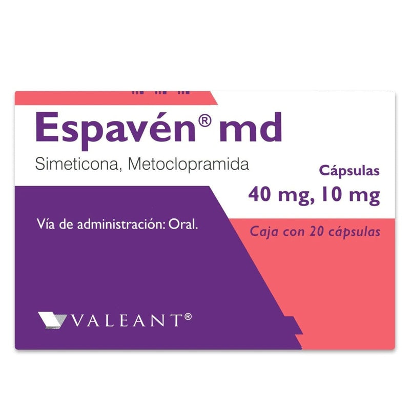 Espaven Md 10 / 40 Mg Con 20 Capsulas