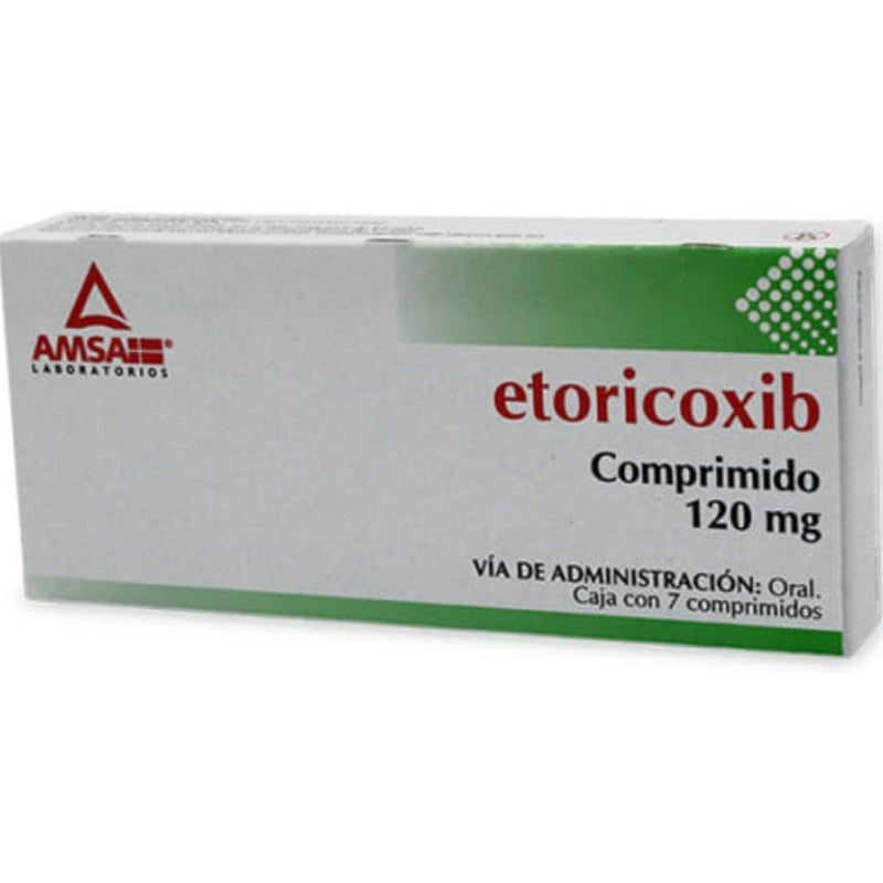 Etoricoxib 120 Mg Con 7 Comprimidos Amsa 7501349027930